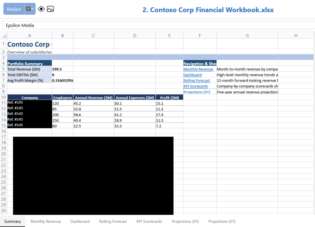 Redact Confidential Information Redacts for Corporate In-House Counsel