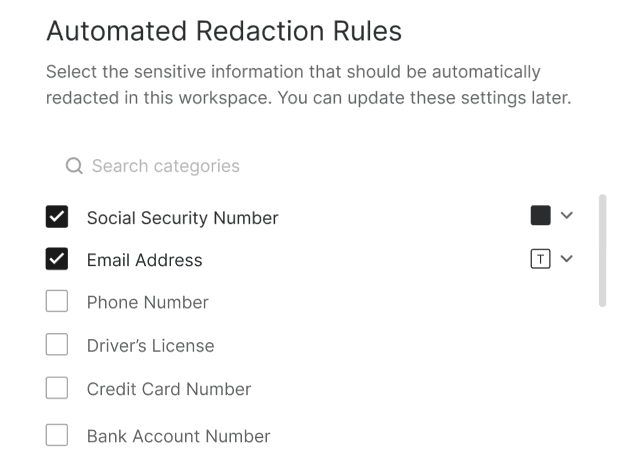 Step 1 [Automation] - Built-In-Redaction-Rule-Design